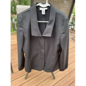 Vintage 70’s? David Benjamin Womens Size 14 Polyester Black Blazer Retro Style
